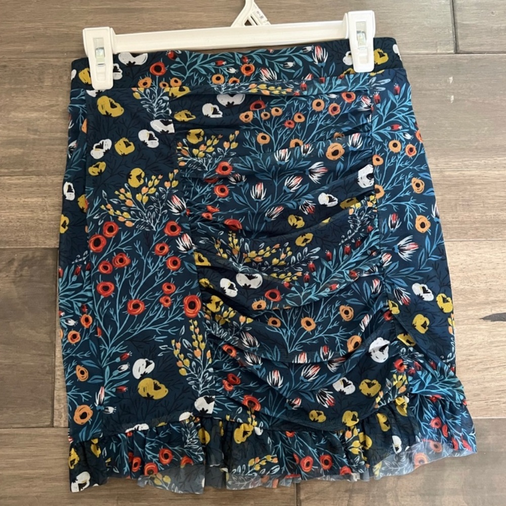 Free People Floral Mini Skirt